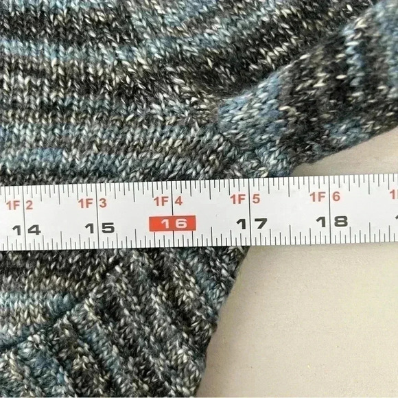Ricki’s Cardigan Open Front Shawl Collar  Circle Sweater Blue Grey Size Small - Picture 14 of 16